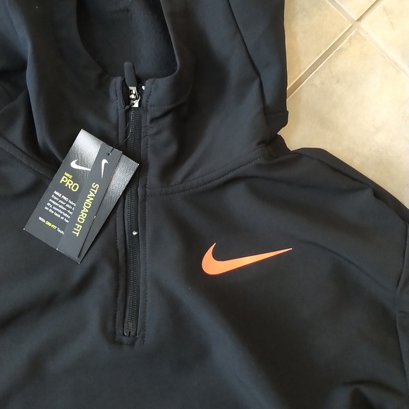 Nike Pro Hooded Jacket - Black - Brand New - SZ Large - Picture 5 of 5